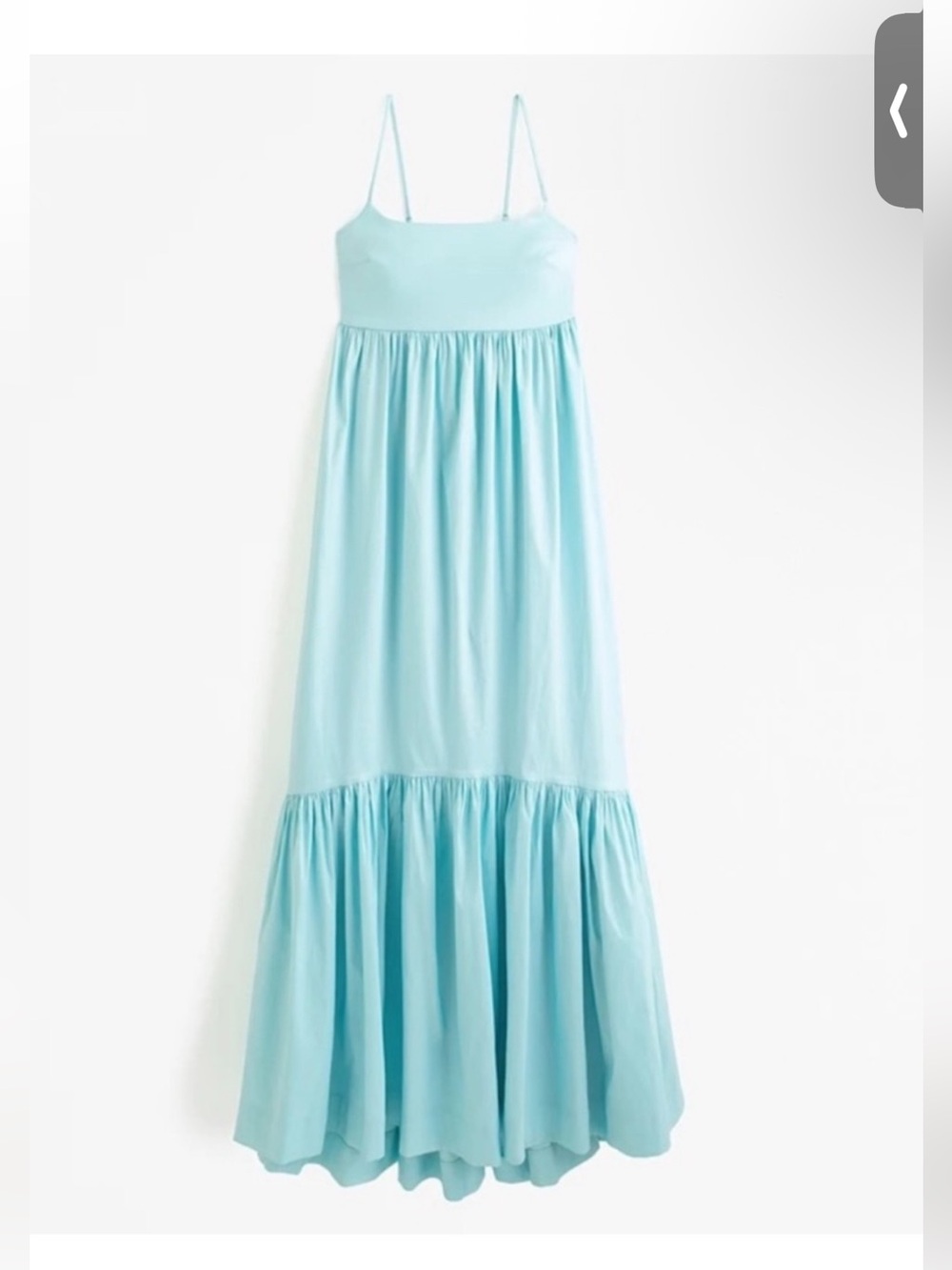 Abercrombie and Fitch Blue Satin Gown NWT